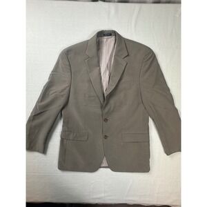 Ralph Lauren Mens 40R Gray Two Button Blazer Sport Coat Checkered Lined